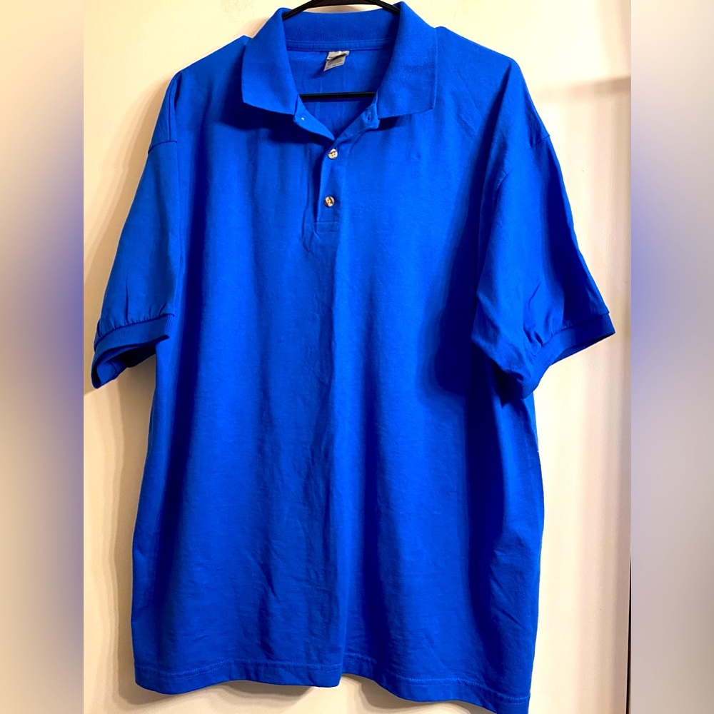 Guildan Dry Blend Jerseys Polo Shirt, Royal Blue Xl